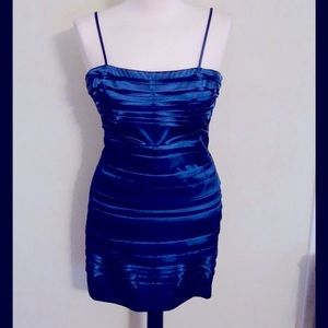 Navy blue mini dress